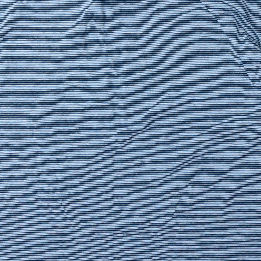 NEXT Mens Blue Striped   T-Shirt Size XL