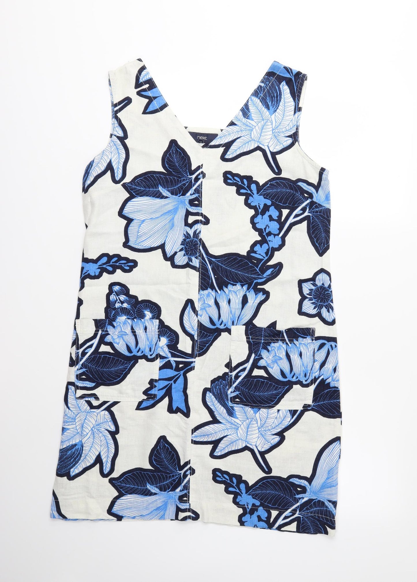 NEXT Womens White Floral  Shift  Size 12