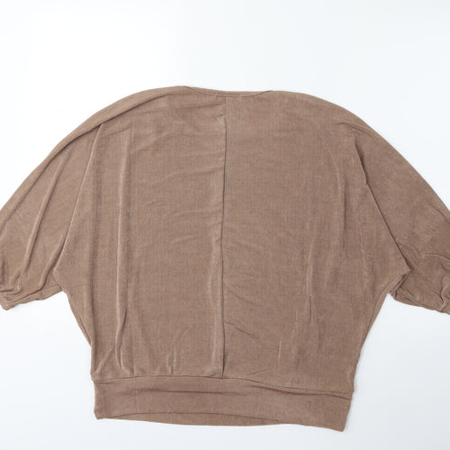 QED London Womens Brown   Basic Blouse Size M