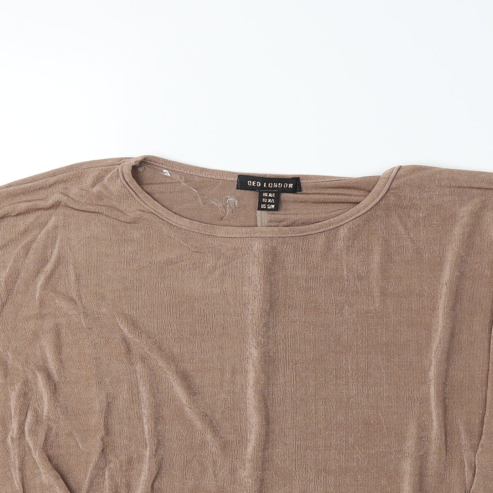 QED London Womens Brown   Basic Blouse Size M