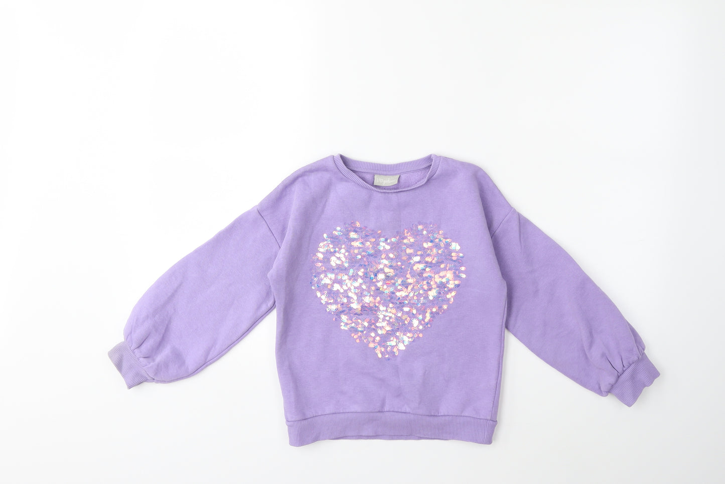 Matalan Girls Purple   Pullover Sweatshirt Size 7 Years