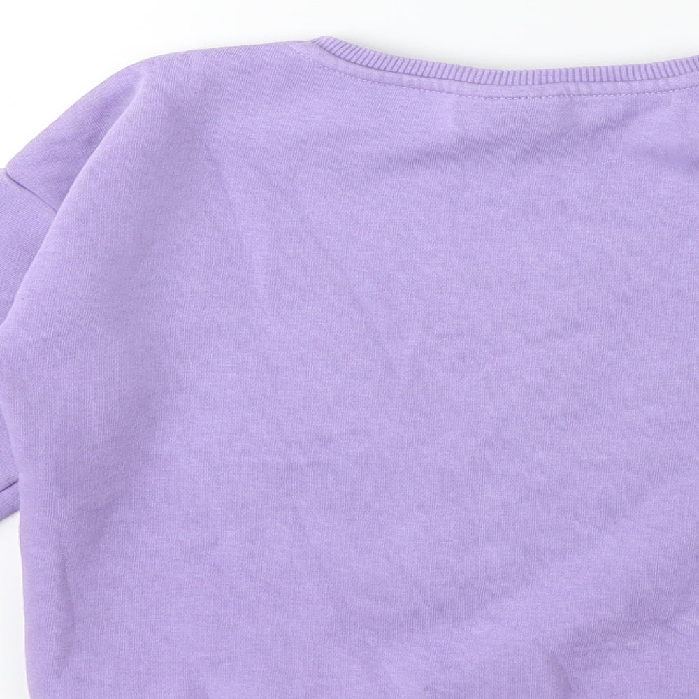 Matalan Girls Purple   Pullover Sweatshirt Size 7 Years