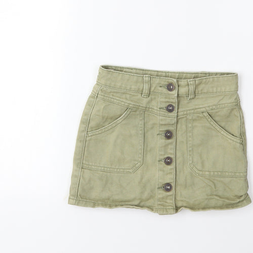George Girls Green  Denim Mini Skirt Size 6-7 Years