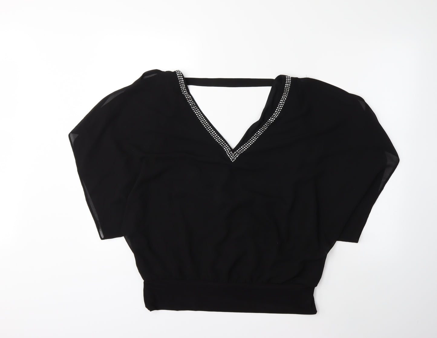Dorothy Perkins Womens Black   Basic Blouse Size 16