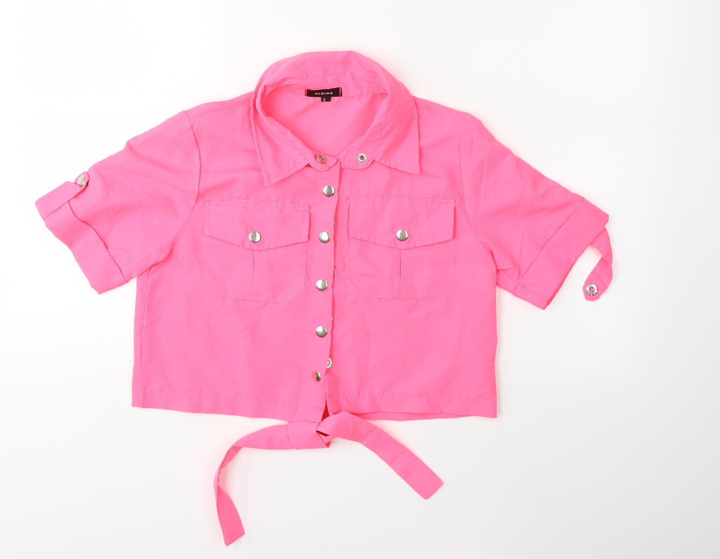 Rising international Womens Pink   Basic Button-Up Size S