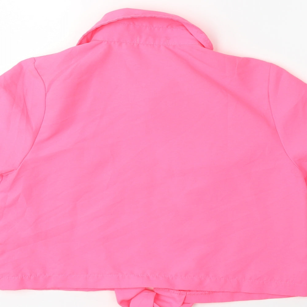 Rising international Womens Pink   Basic Button-Up Size S