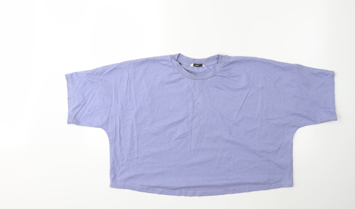 George Womens Purple   Basic T-Shirt Size 16