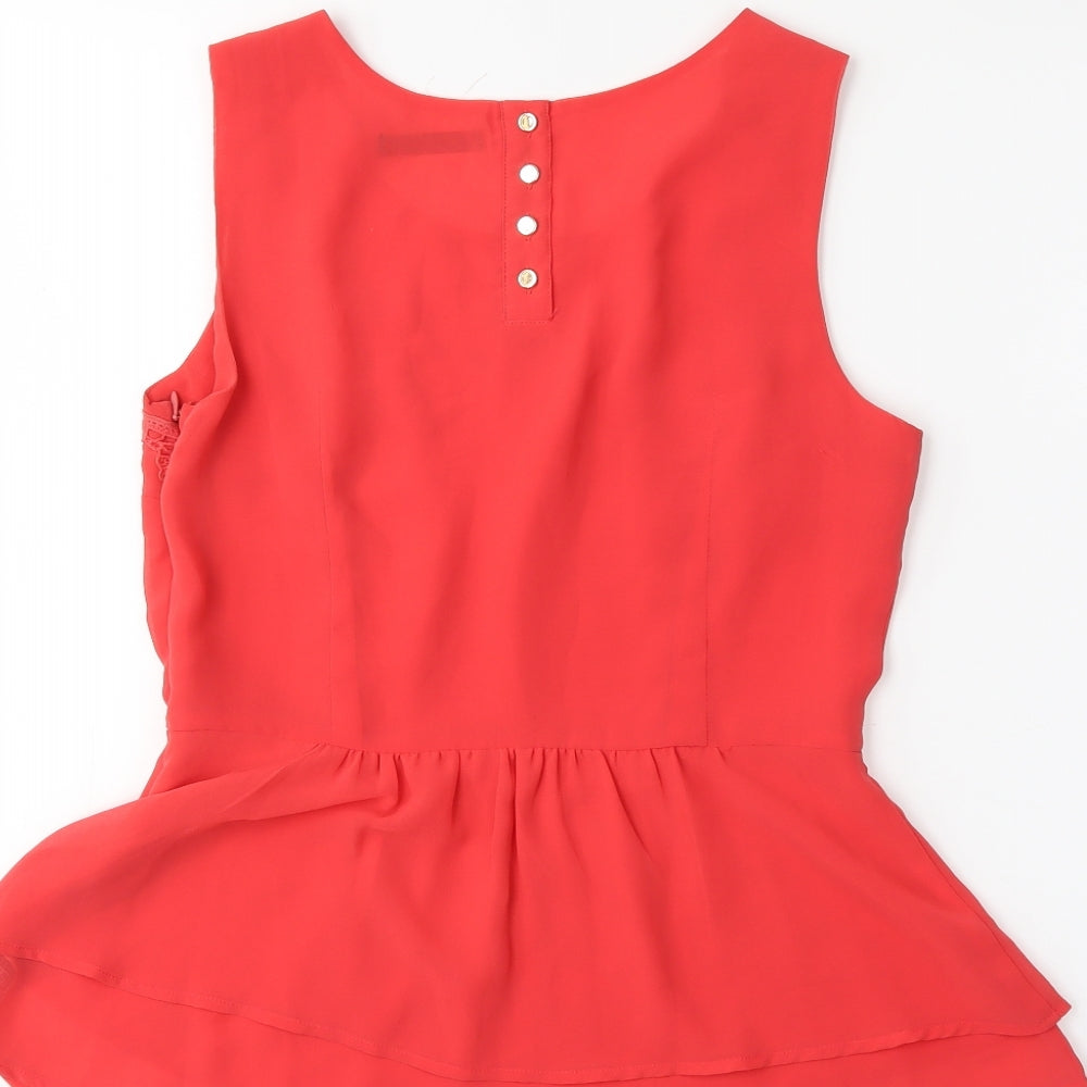 DUNNES Womens Orange   Basic Blouse Size 10
