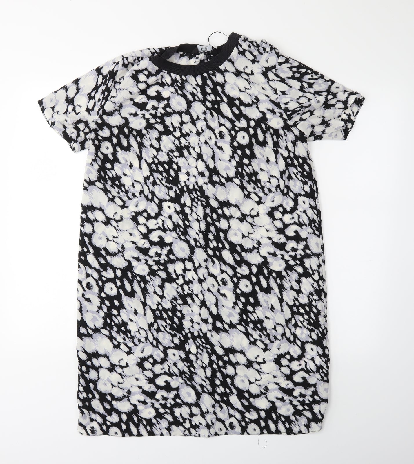 F&F Womens Black Floral  Shift  Size 12