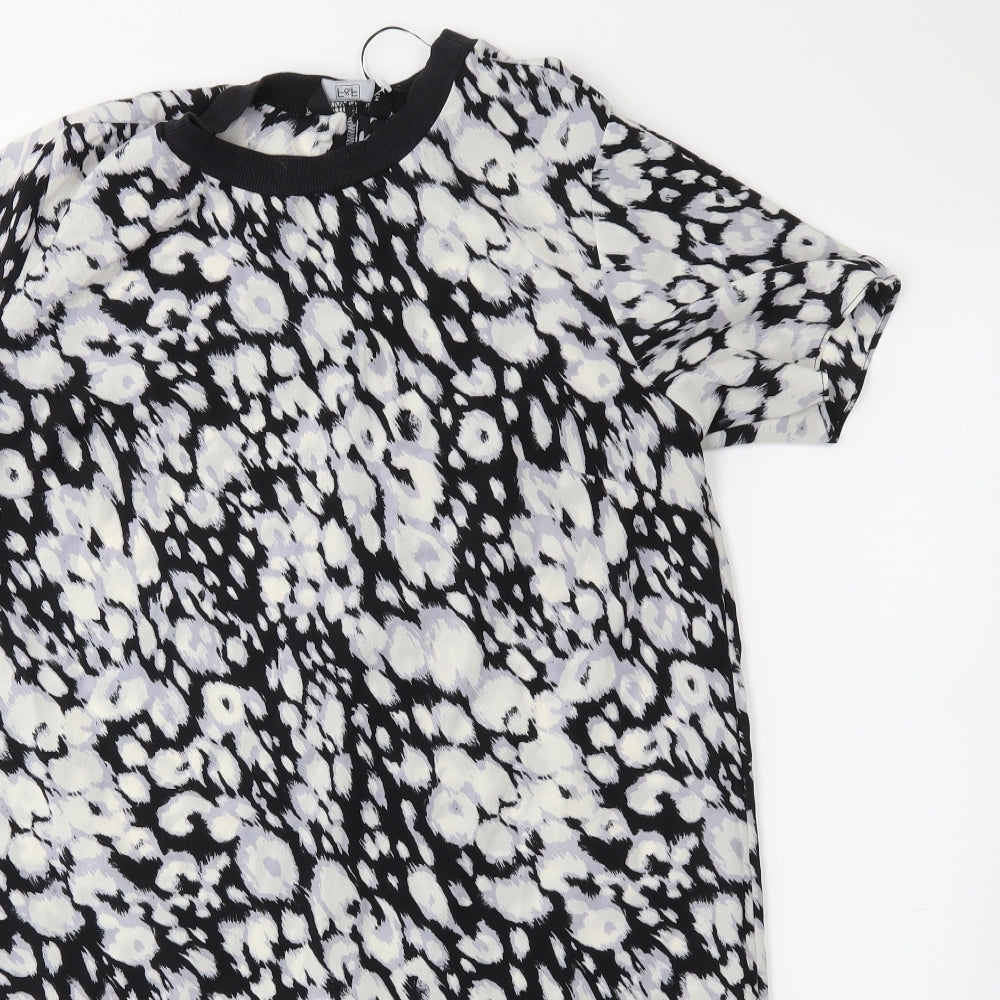 F&F Womens Black Floral  Shift  Size 12