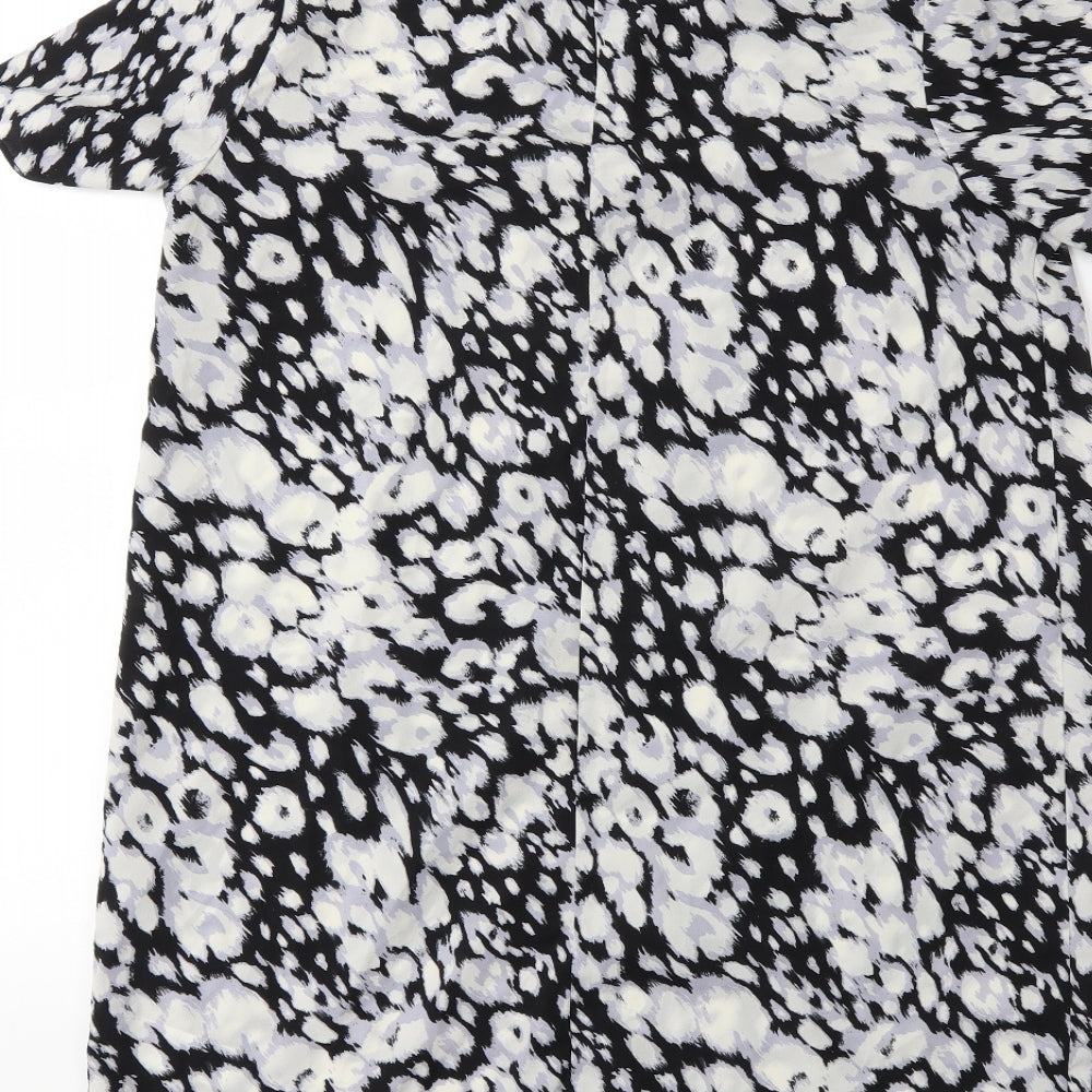 F&F Womens Black Floral  Shift  Size 12