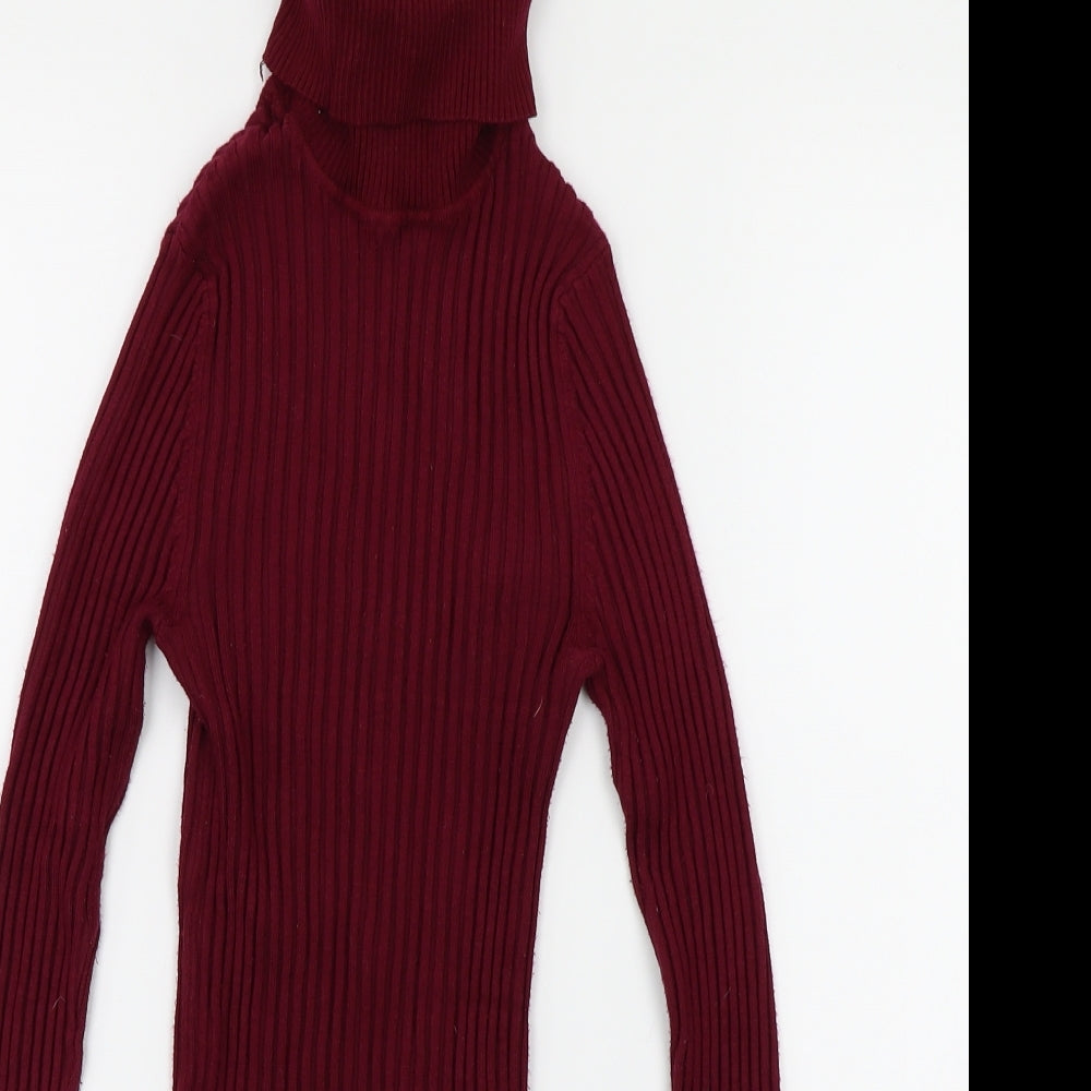 New Look Womens Purple  Knit Pullover Jumper Size 12