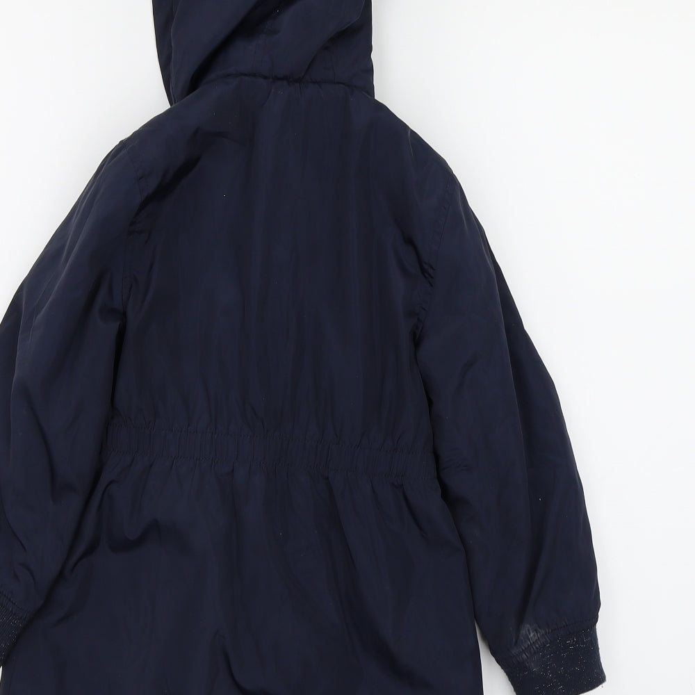 Jasper Conran Girls Blue   Parka Coat Size 5-6 Years