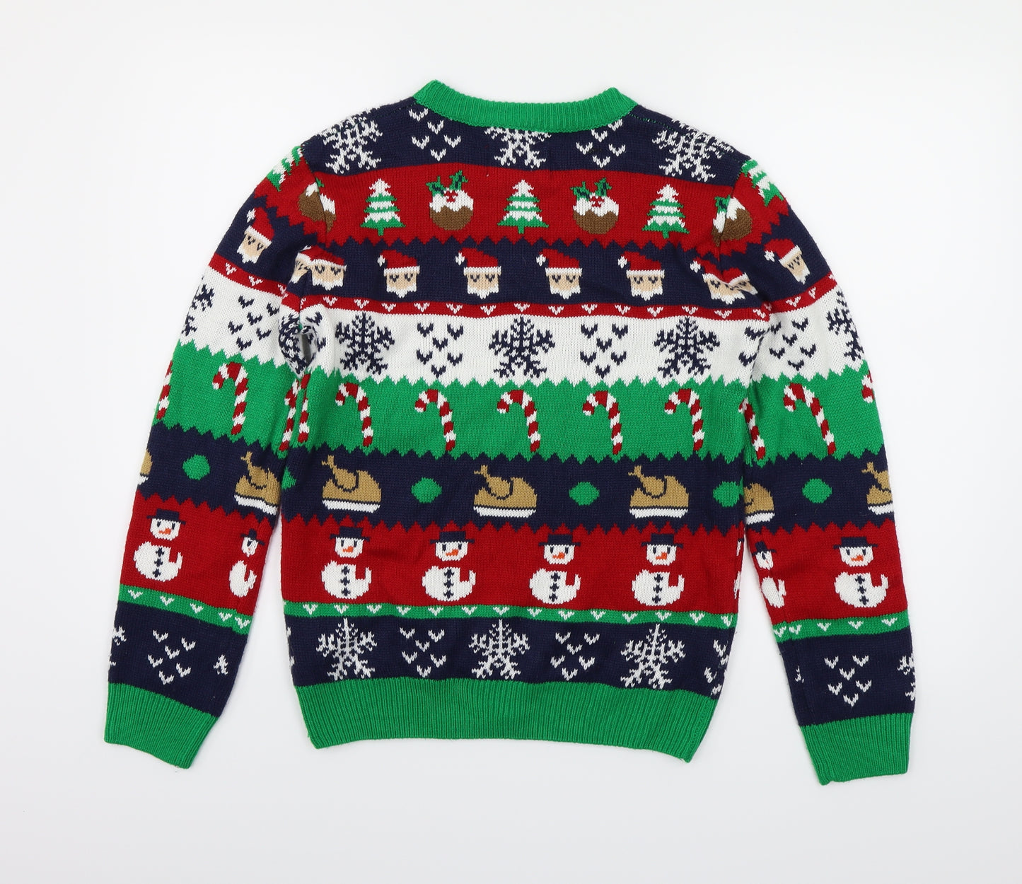 Matalan Boys Multicoloured Fair Isle Knit Pullover Jumper Size 13 Years  - Christmas