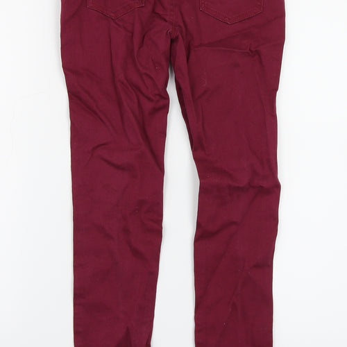 Denim & Co. Girls Purple  Denim Skinny Jeans Size 11-12 Years - Distressed