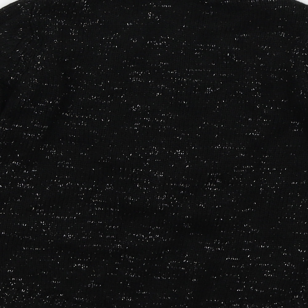 Disney Girls Black  Knit Pullover Jumper Size 3-4 Years  - Minnie mouse