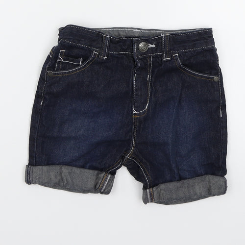 George Girls Black  Denim Mom Shorts Size 3-4 Years