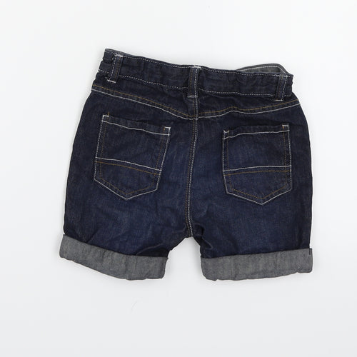 George Girls Black  Denim Mom Shorts Size 3-4 Years
