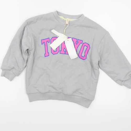 XXBY Girls Grey   Pullover Sweatshirt Size 11 Years