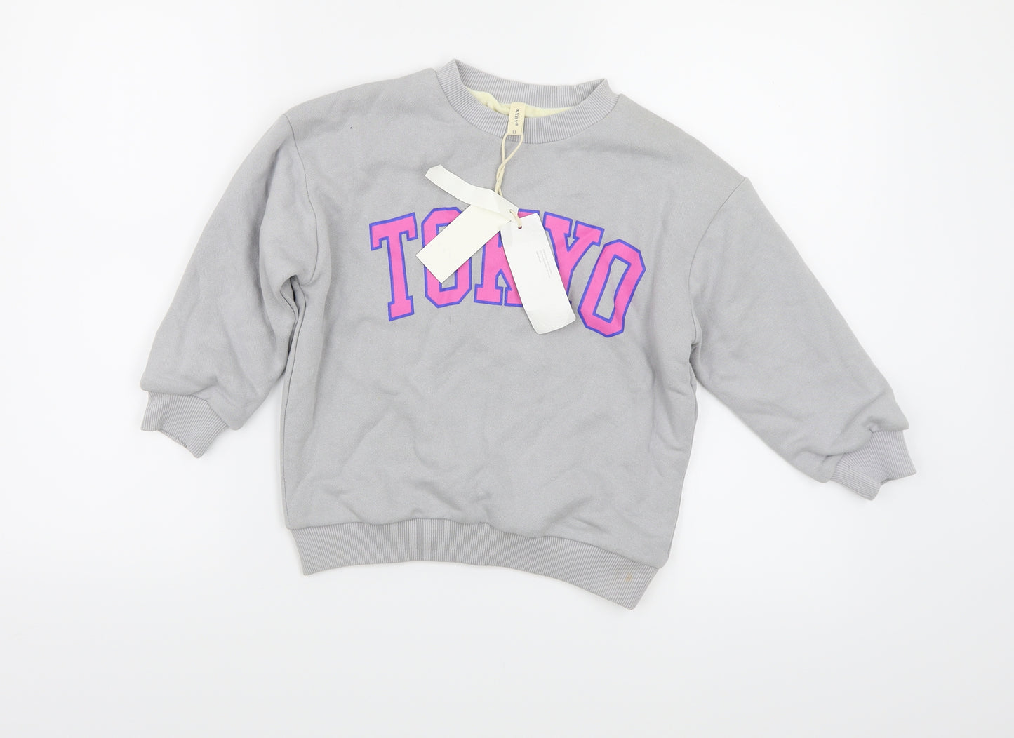 XXBY Girls Grey   Pullover Sweatshirt Size 11 Years