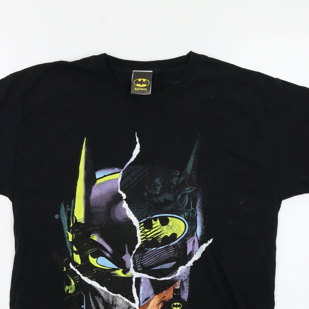 Batman Mens Black  Jersey  T-Shirt Size S
