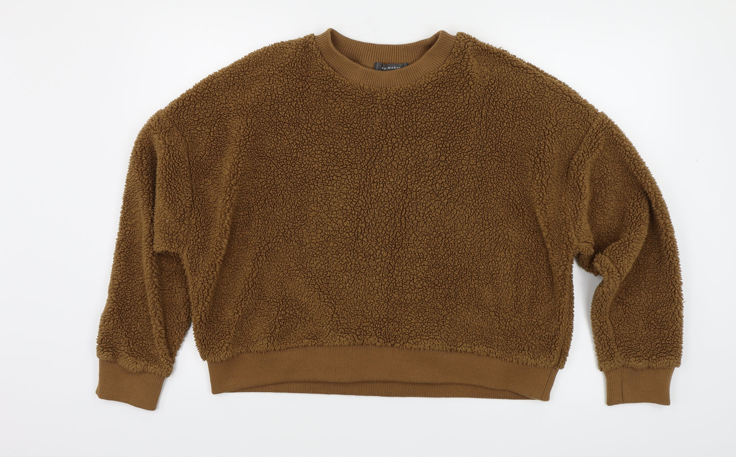 Primark Womens Brown  Fleece Pullover Sweatshirt Size L