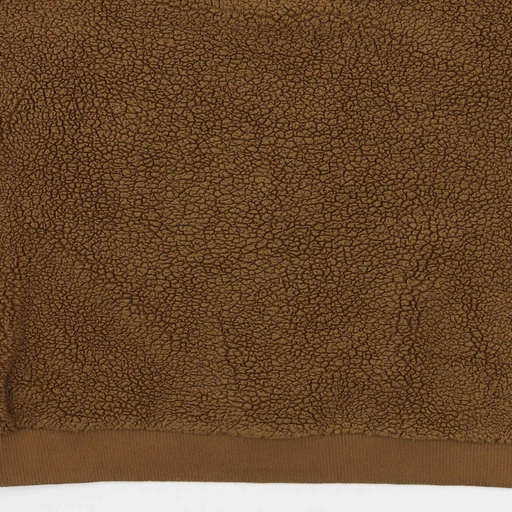 Primark Womens Brown  Fleece Pullover Sweatshirt Size L