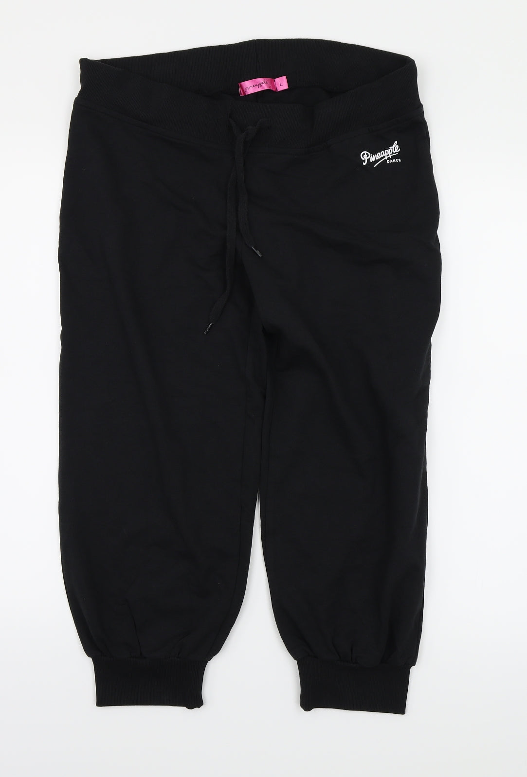 Pineapple Womens Black  Jersey Jogger Trousers Size L L21 in