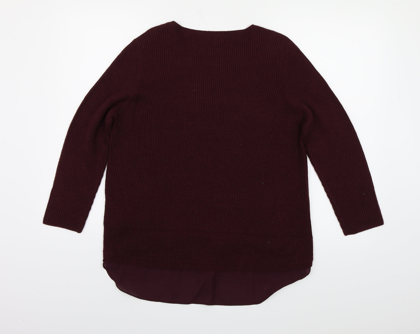 Dorothy Perkins Womens Purple  Knit Pullover Jumper Size 14