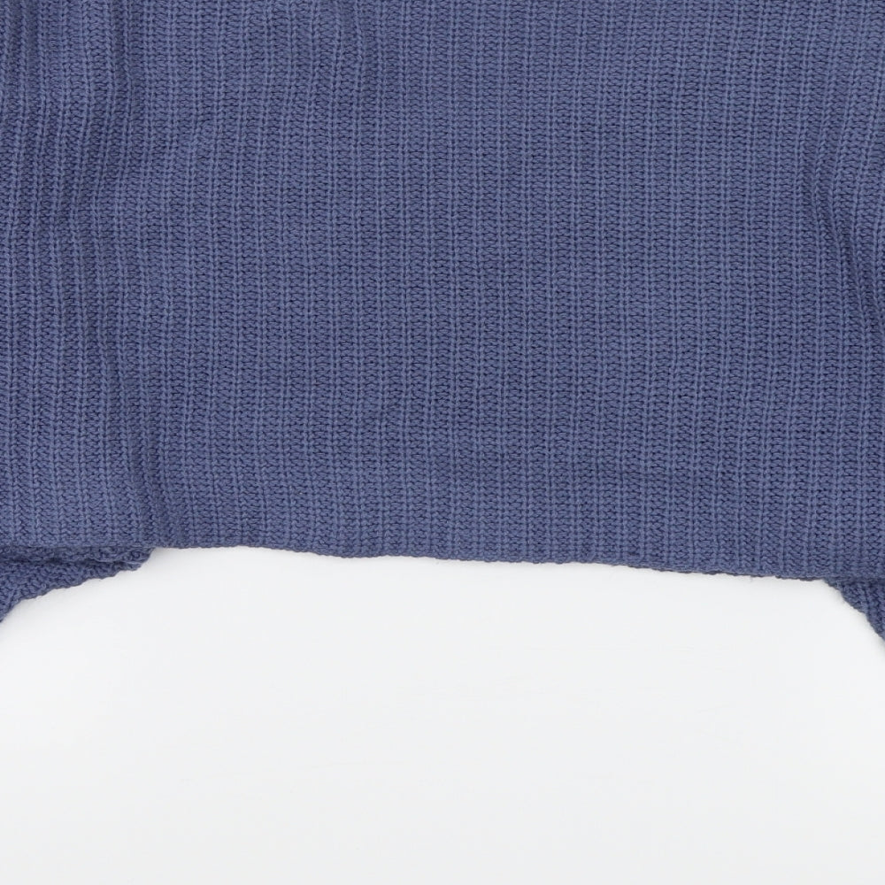 In the Style Womens Blue  Knit Pullover Jumper Size 10