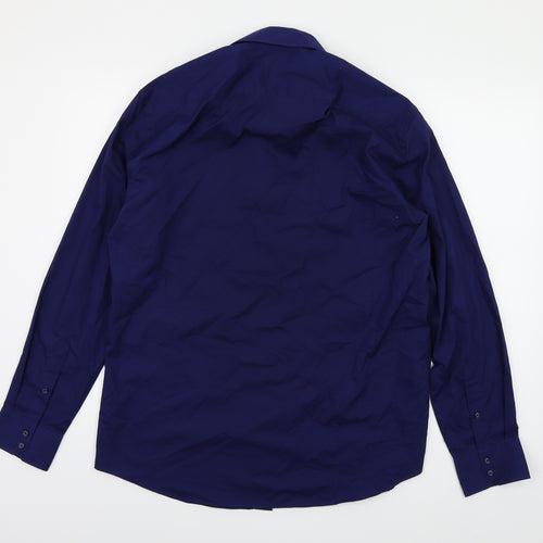 Taylor & Wright Mens Blue    Button-Up Size 16