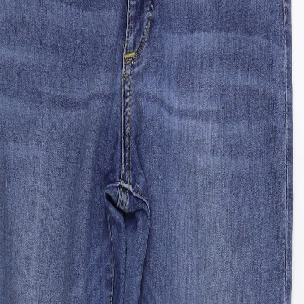 H&M Womens Blue  Denim Straight Jeans Size 32 in L27 in