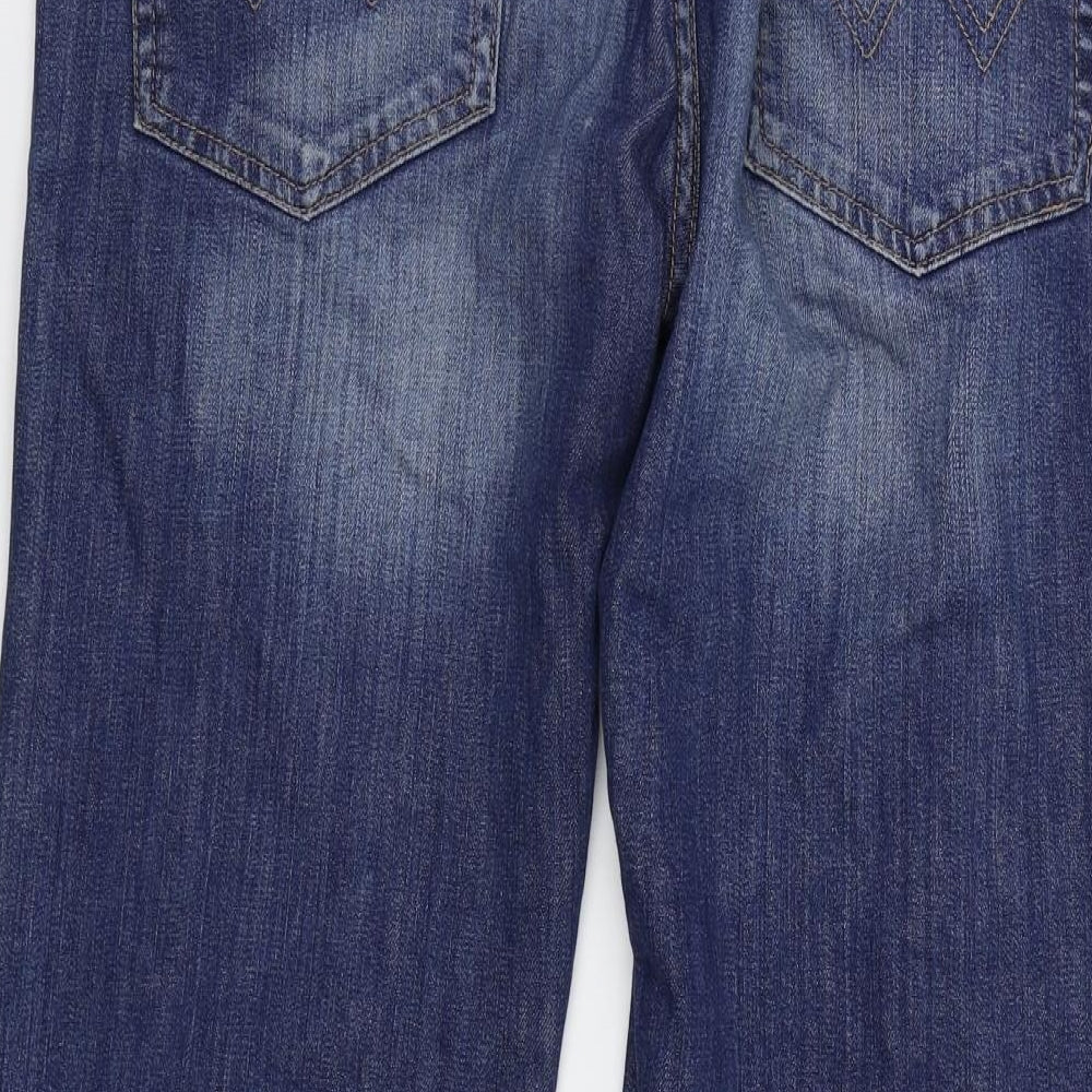 Wrangler Mens Blue  Denim Straight Jeans Size 36 in L32 in