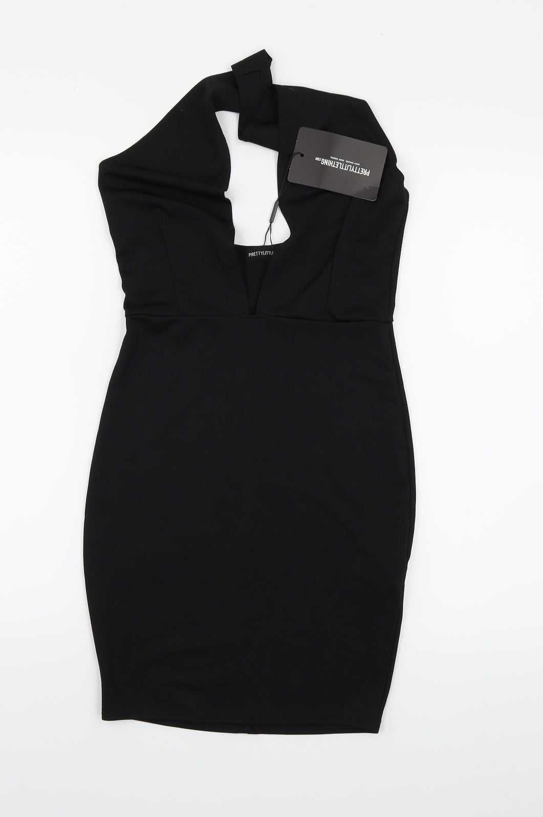 PRETTYLITTLETHING Womens Black   Sheath  Size 10