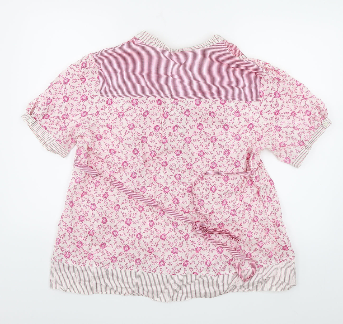 Marks and Spencer Womens Pink Floral  Basic Blouse Size 20