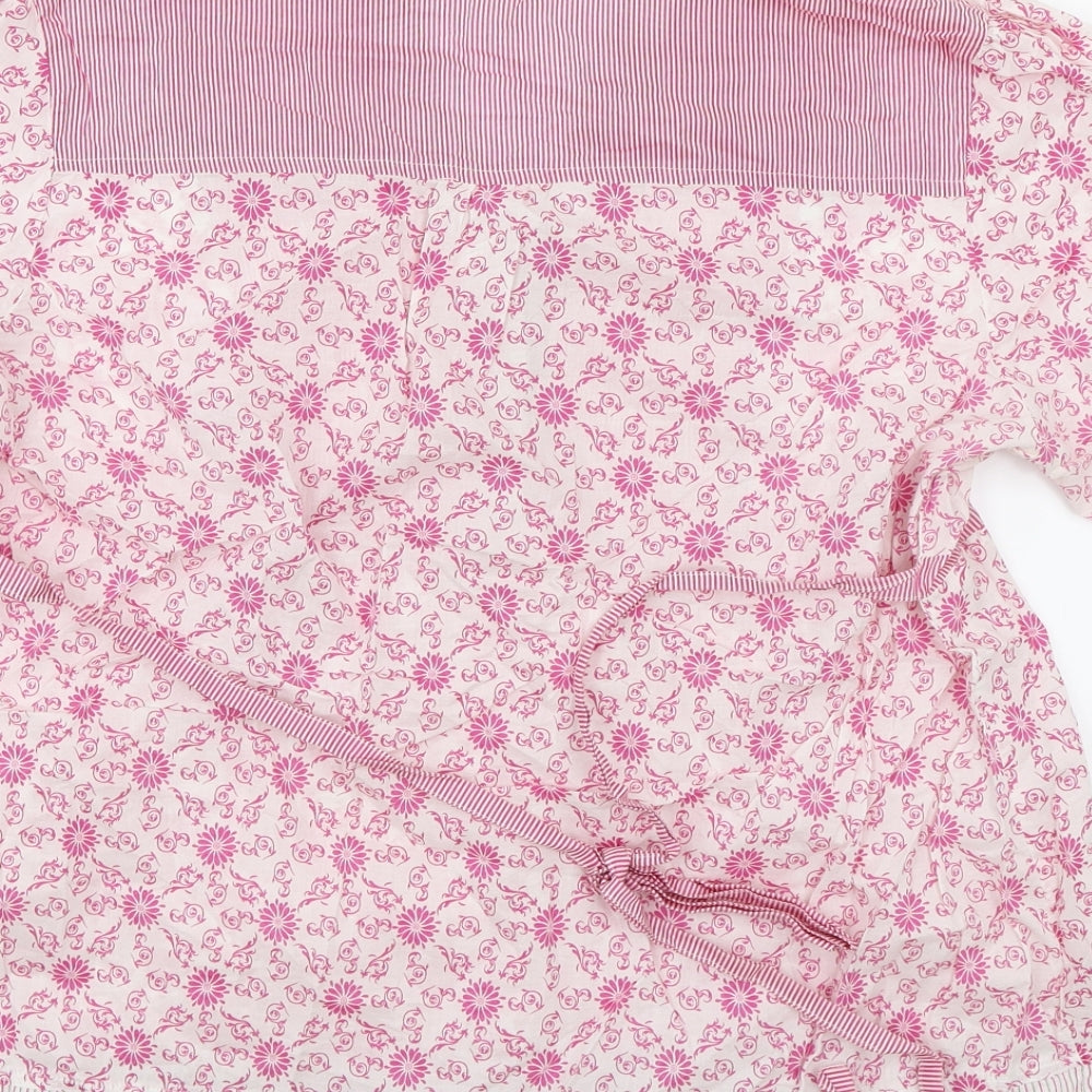 Marks and Spencer Womens Pink Floral  Basic Blouse Size 20