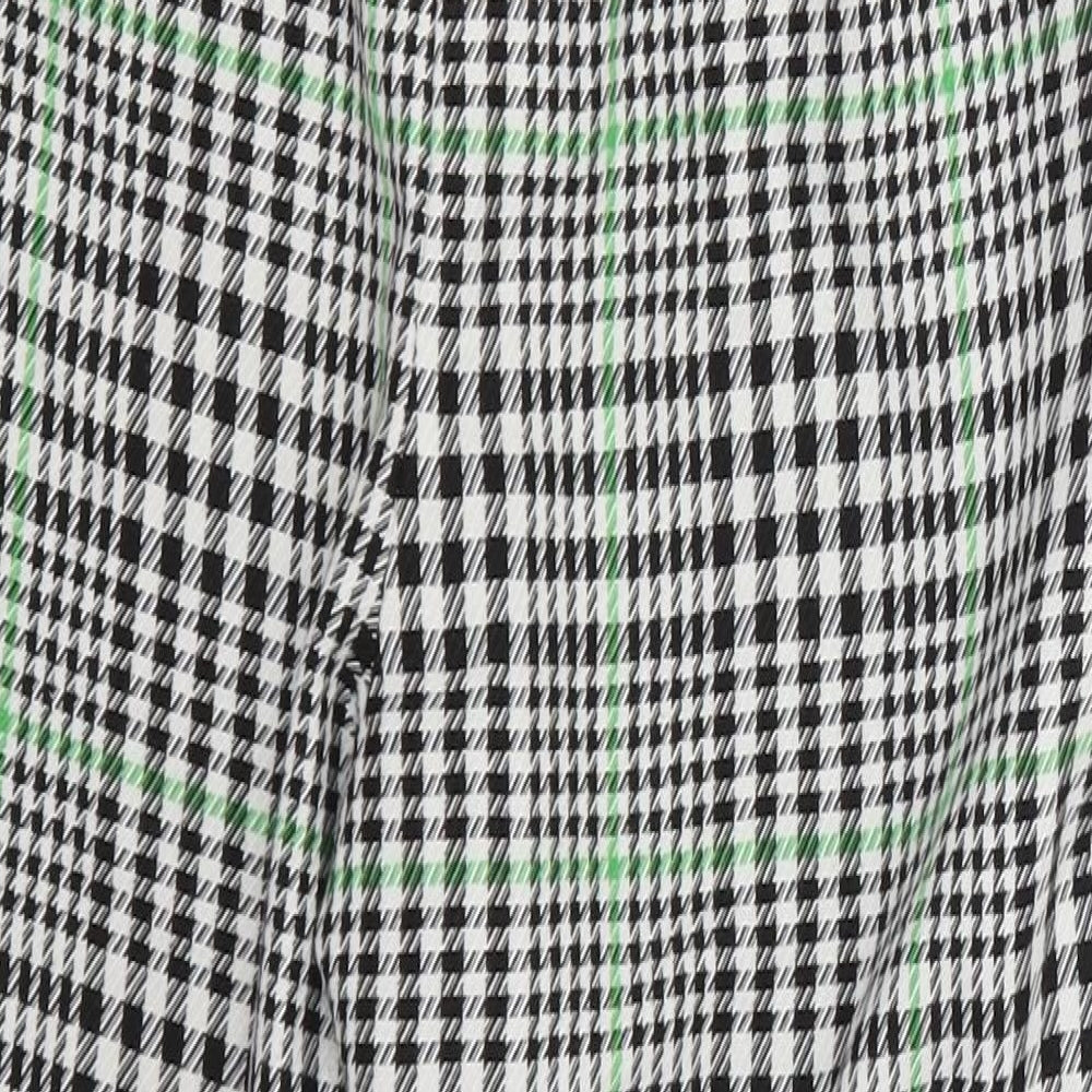 Topshop Womens Black Check  Trousers  Size 12