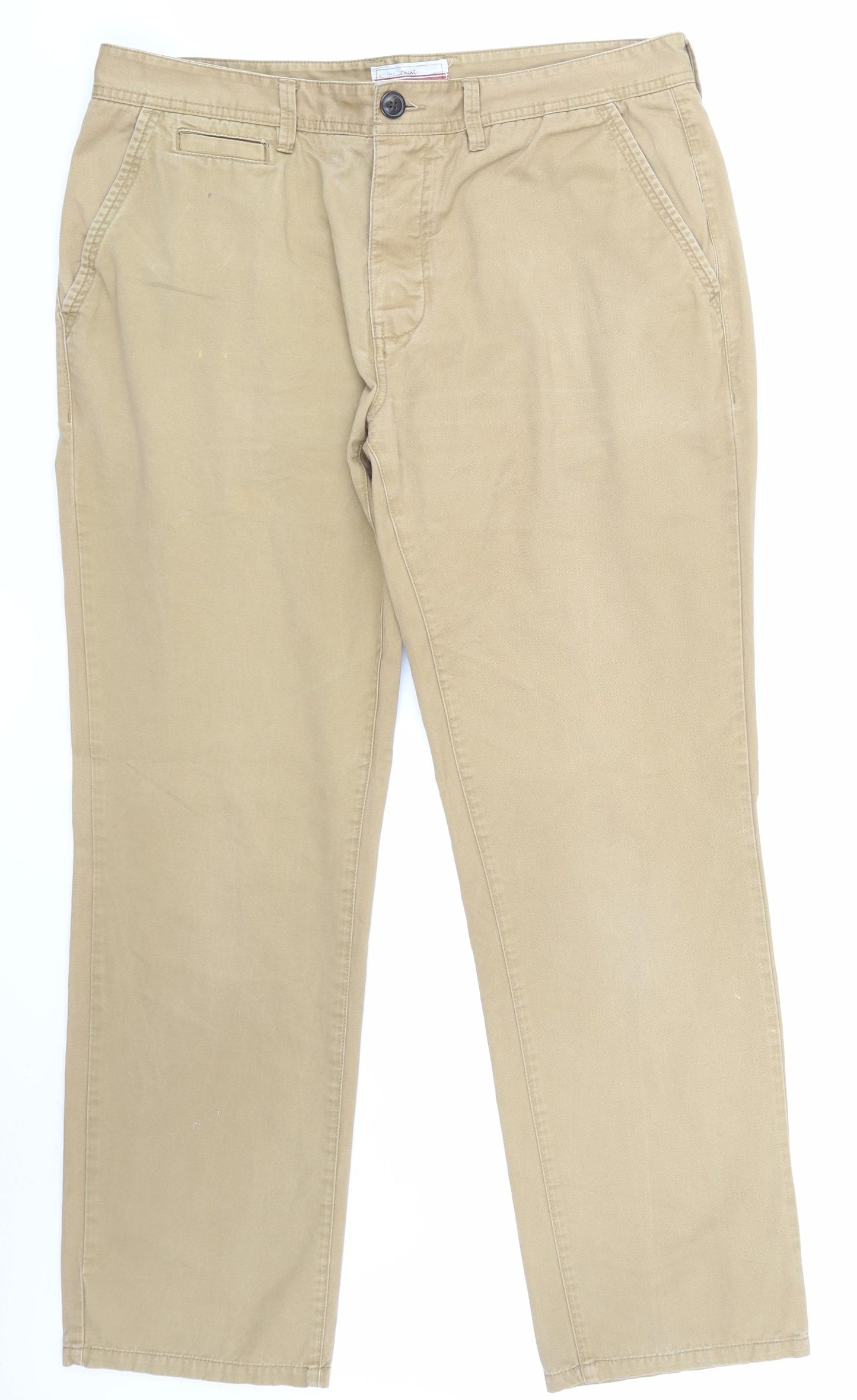 NEXT Mens Brown  Denim Straight Jeans Size 34 in L36 in