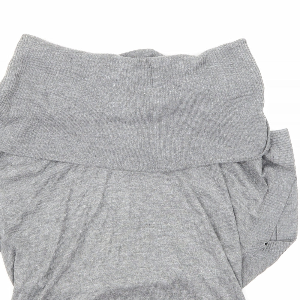 H&M Womens Grey   Basic T-Shirt Size S