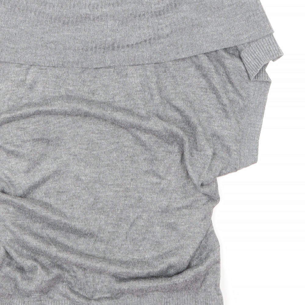 H&M Womens Grey   Basic T-Shirt Size S