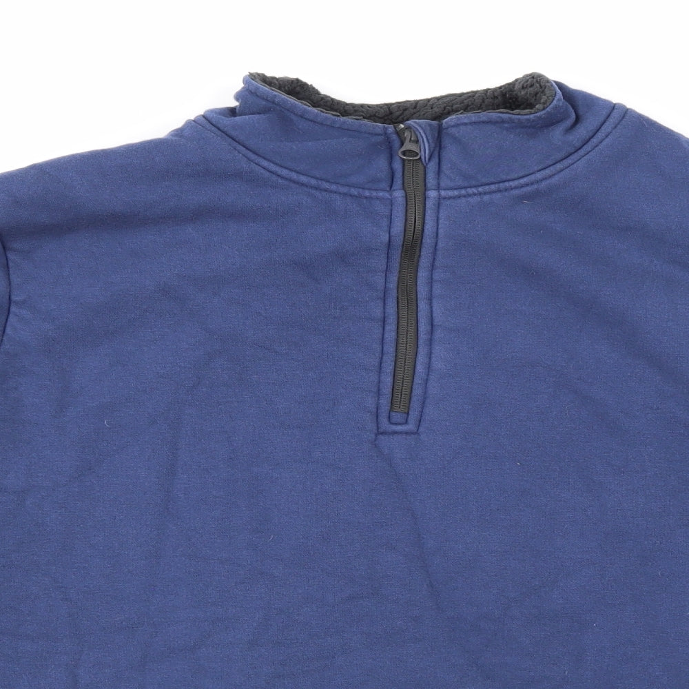 Crane Mens Blue   Pullover Sweatshirt Size L