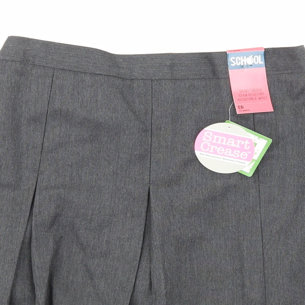 F&F Girls Grey   Skater Skirt Size 12 Years