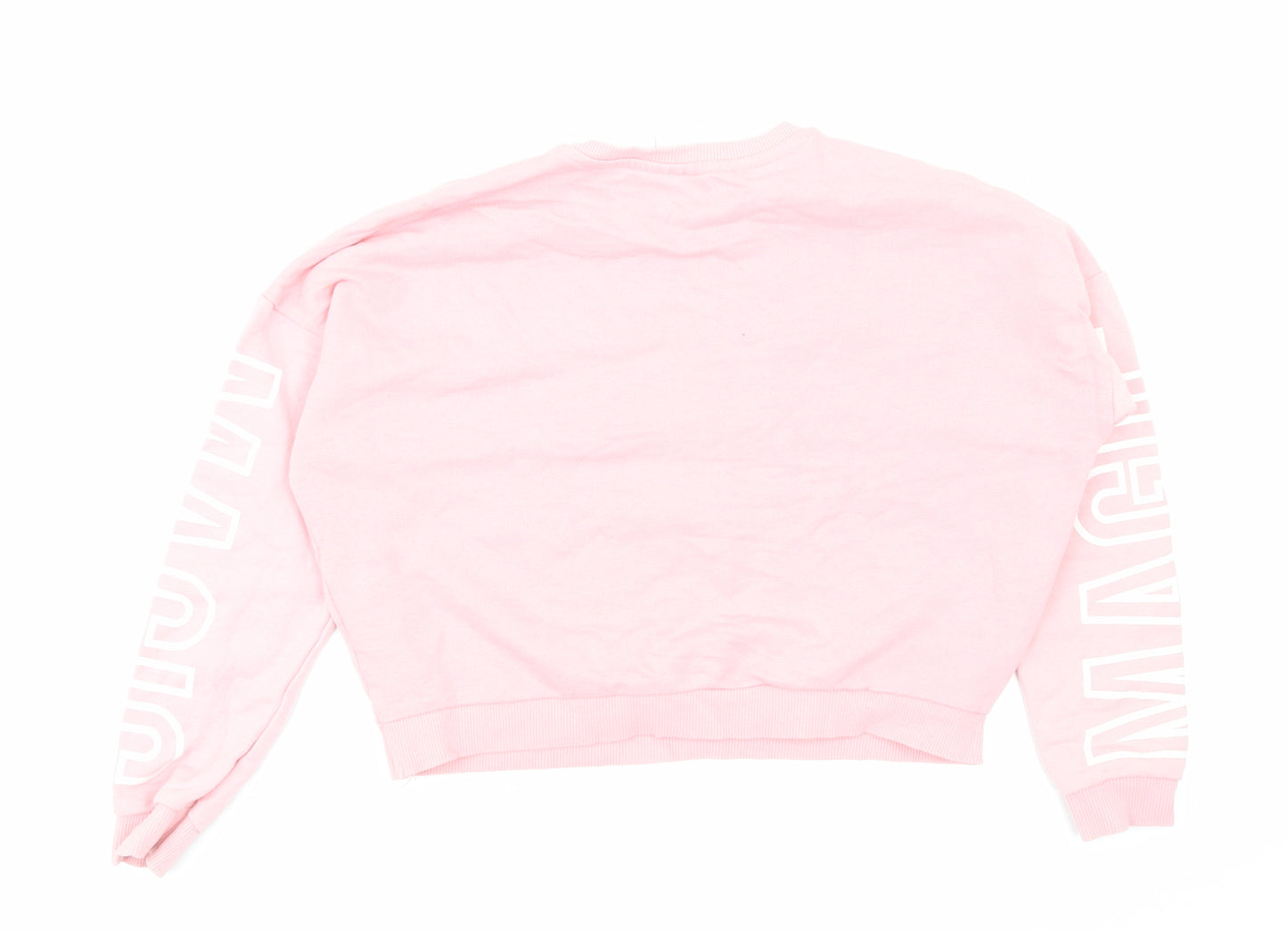 Primark Girls Pink   Pullover Sweatshirt Size 10-11 Years