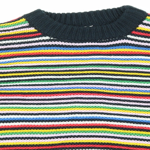 Apricot Womens Black Striped  Pullover Jumper Size 12