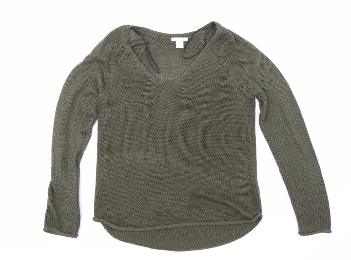 H&M Womens Green   Pullover Jumper One Size