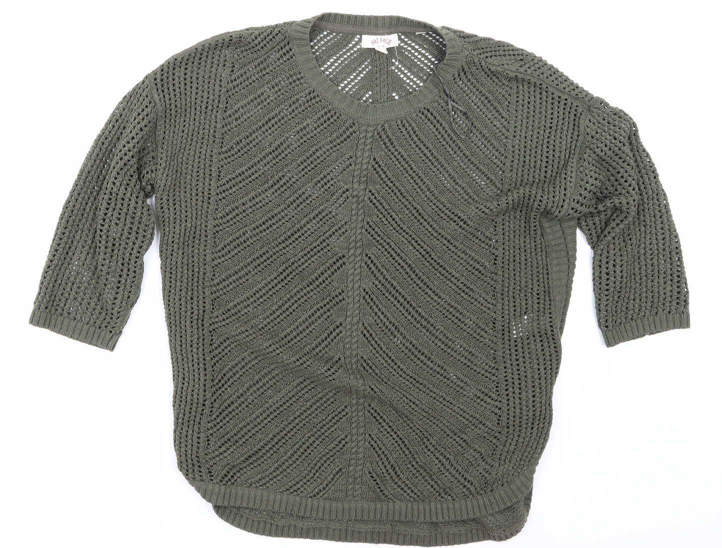 Fat Face Womens Green   Pullover Jumper Size 14