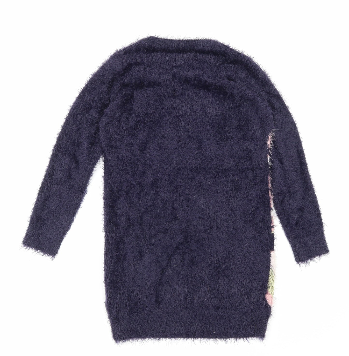 Monsoon Girls Blue Animal Print  Jumper Dress  Size 11-12 Years