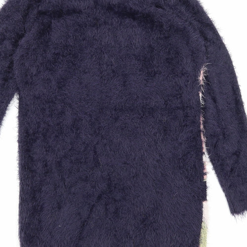 Monsoon Girls Blue Animal Print  Jumper Dress  Size 11-12 Years
