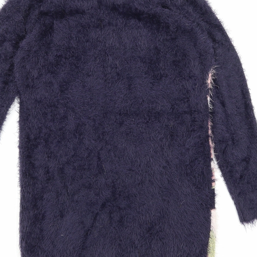 Monsoon Girls Blue Animal Print  Jumper Dress  Size 11-12 Years