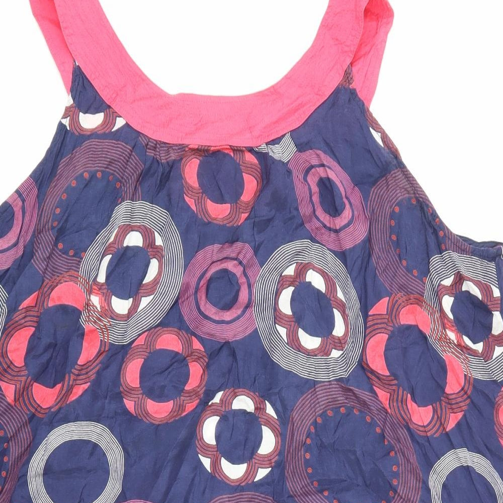 Dorothy Perkins Womens Blue Floral  Basic Blouse Size 22